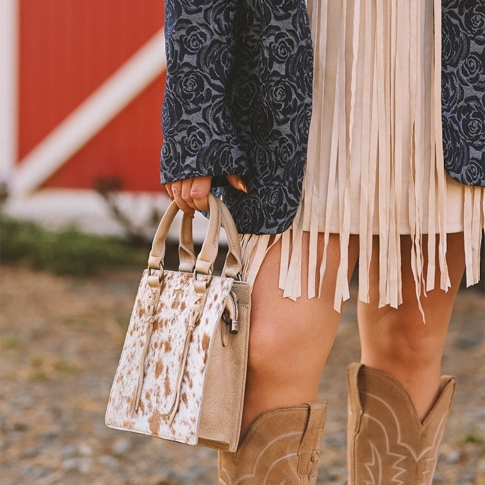 Trinity Ranch Hair-On Cowhide Mini Crossbody - Picture 9 of 9